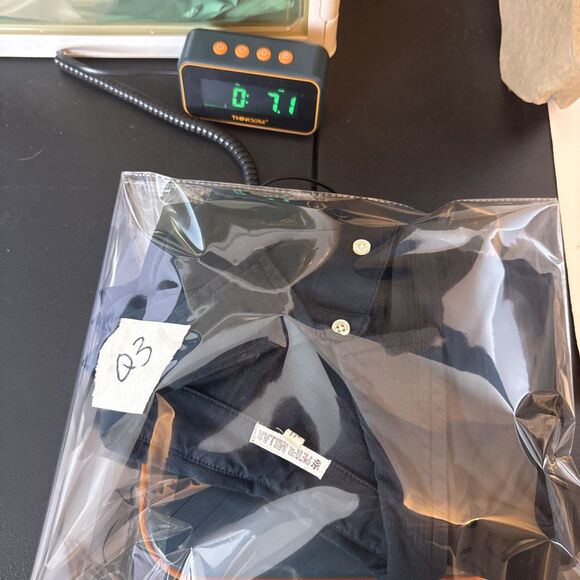 Peter Millar Mens Polo Shirt XL Black Pima Cotton Short Sleeve Casual‎ Golf - Picture 11 of 11